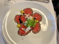Abendessen - Vorspeise - Carpaccio vom Rinderfilet
