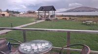 Willkommens-Pisco in Puno im Hotel mit Blick auf Titicaca-See