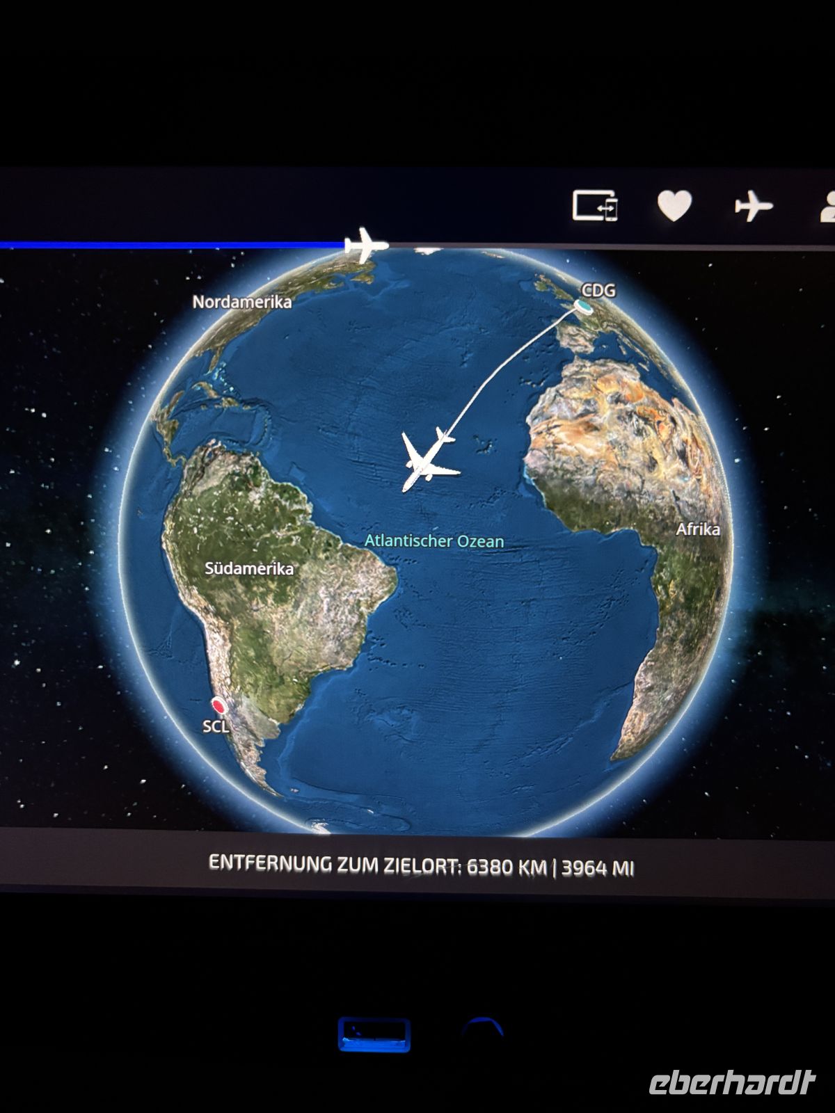 Flugdaten &ndash; &copy;  (Eberhardt TRAVEL)