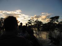 Cuyabeno Reservat - Große Lagune - Sonnenuntergang
