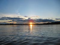 Cuyabeno Reservat - Große Lagune - Sonnenuntergang