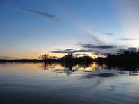 Cuyabeno Reservat - Große Lagune - Sonnenuntergang