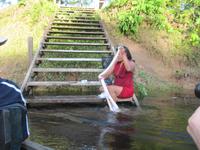 Cuyabeno Reservat - Siona-Frau wÃ€scht