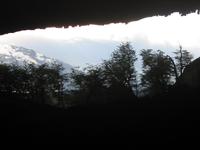 Blick aus der Milodonhöhle