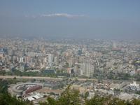 Blick auf Santiago und die Anden