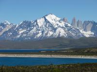Das Paine- Massiv vom Lago Sarmiento