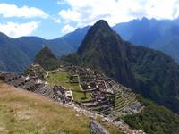 Auf dem Machu Picchu in Peru