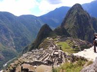 Auf dem Machu Picchu in Peru