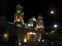 Kathedrale von Salta am Abend