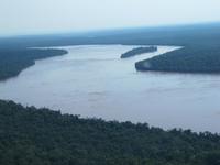 Parana-Fluss in Iguazu