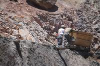Mineros des Cerro rico in Potosí, Bolivien