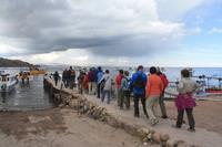 Bottsfahrt Titikaka See, Bolivien