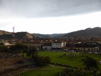 Cusco - Blick vom Museo de Sitio del Qorincancha in Richtung Avenida del Sol