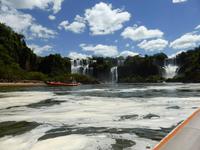 Brasilien/ Nationalpark Iguacu - Bootsfahrt auf dem Iguazu-Fluss