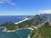 Brasilien/ Rio de Janeiro -  Blick vom Zuckerhut Richtung Copacabana