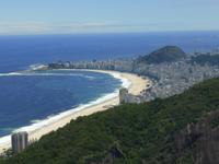 Brasilien/ Rio de Janeiro -  Blick vom Zuckerhut Richtung Copacabana