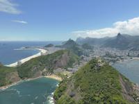 Brasilien/ Rio de Janeiro -  Blick vom Zuckerhut Richtung Copacabana und Botafogo