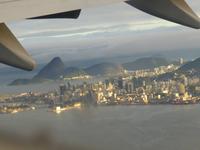Brasilien/ Rio de Janeiro -  Blick auf Rio- Down Town und Zuckerhut 