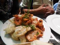 Mitagessen im Mercado Central in Santiago de Chile