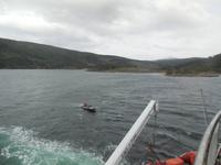 die Zodiacs werden abgelassen