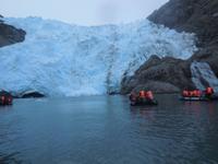 Ausflug im Zodiac zum Gletscher