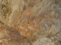 Wandmalerei in der Menschenfresserhöhle Osterinsel