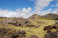 Blick zum Rano Raraku
