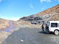 vom Gletscher abgeschliffene Gesteine