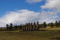 Sieben Moai Ahu Akivi