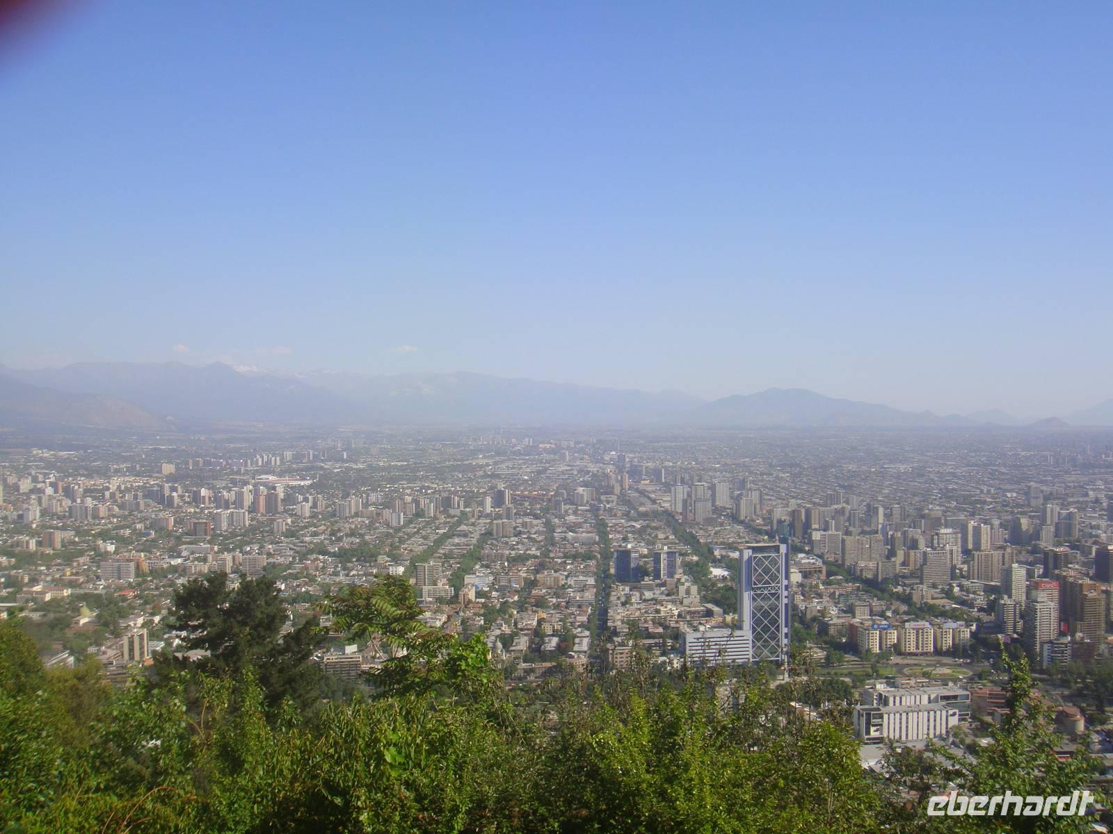 Blick über Santiago de Chile