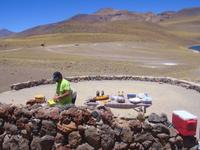 Vorbereitung der Mittagspause