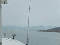 bei Schnee zum Perito Moreno