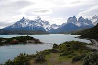 Pehoe-See und Blick auf das Paine-Massiv