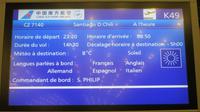 Anzeigetafel Flughafen Paris