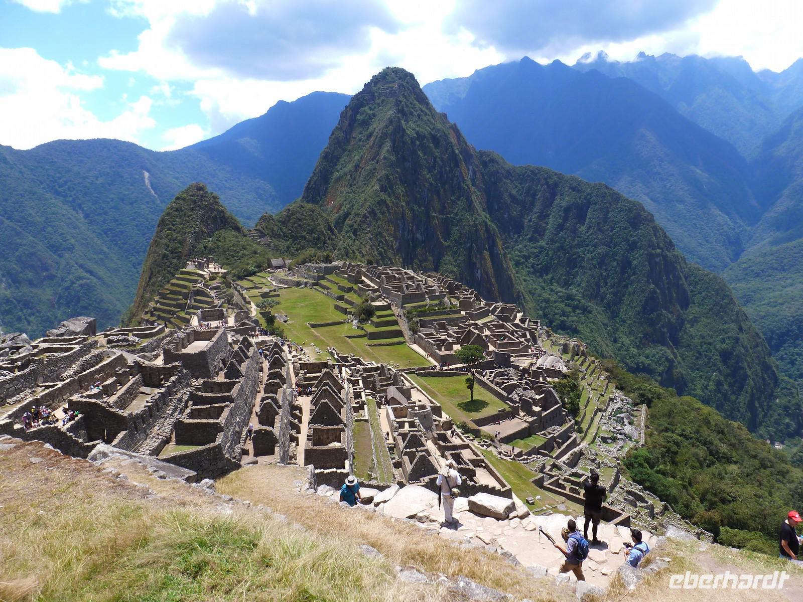 Auf dem Machu Picchu in Peru