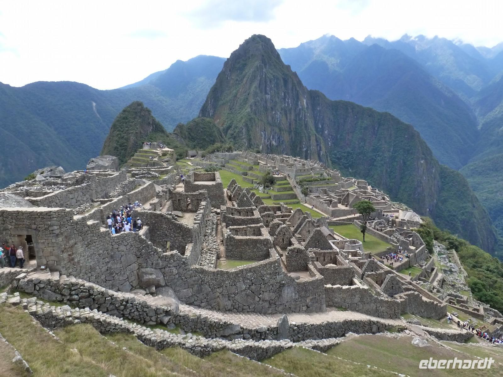 Auf dem Machu Picchu in Peru