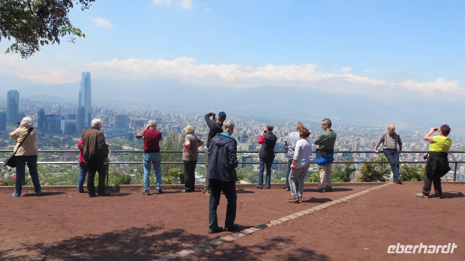 Blick auf Santiago de Chile