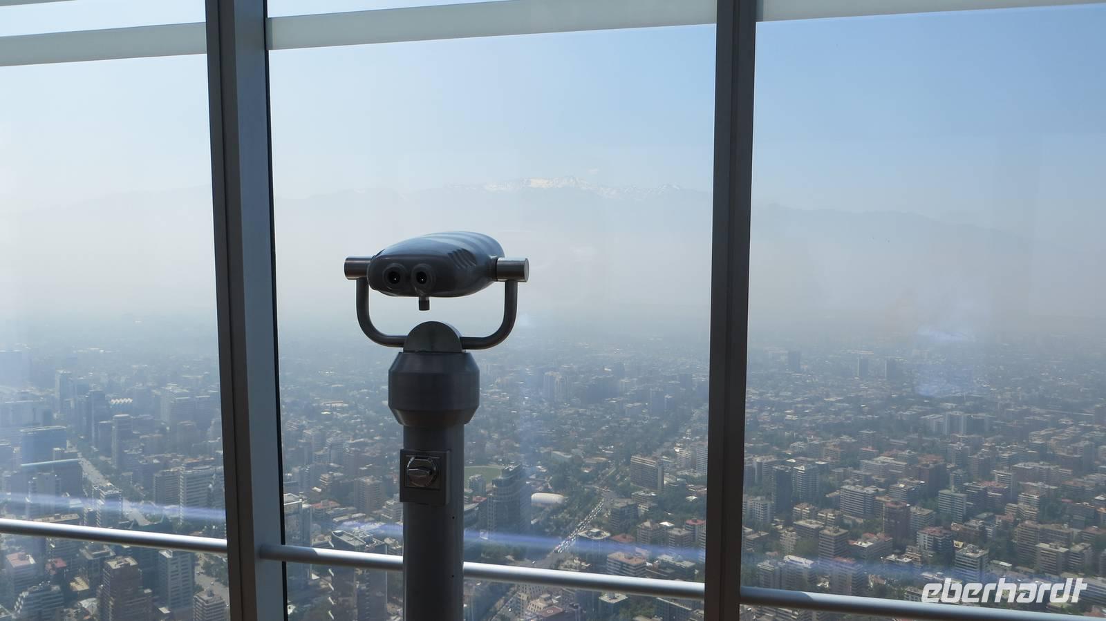 Blick auf Santiago de Chile