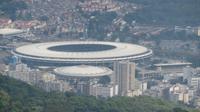 Blick vom Corcovado zum Stadion