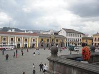 Blick vom Konvent auf Quito