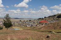 Busfahrt von Puno nach Bolivien - Titicacasee
