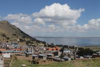 Busfahrt von Puno nach Bolivien - Titicacasee