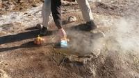 Eierkochen am El Tatio