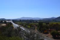 Fahrt nach Santiago - Blick zurück ins Casablanca-Tal