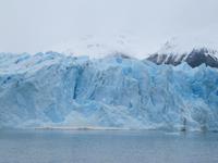Patagonien - Bootsfahrt zum Perito Moreno-Gletscher, Kalbung