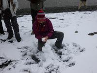 Schneemann bauen