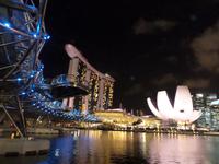 29.01.2016: Singapur - Spaziergang über die Helix-Brücke zum Hotel 