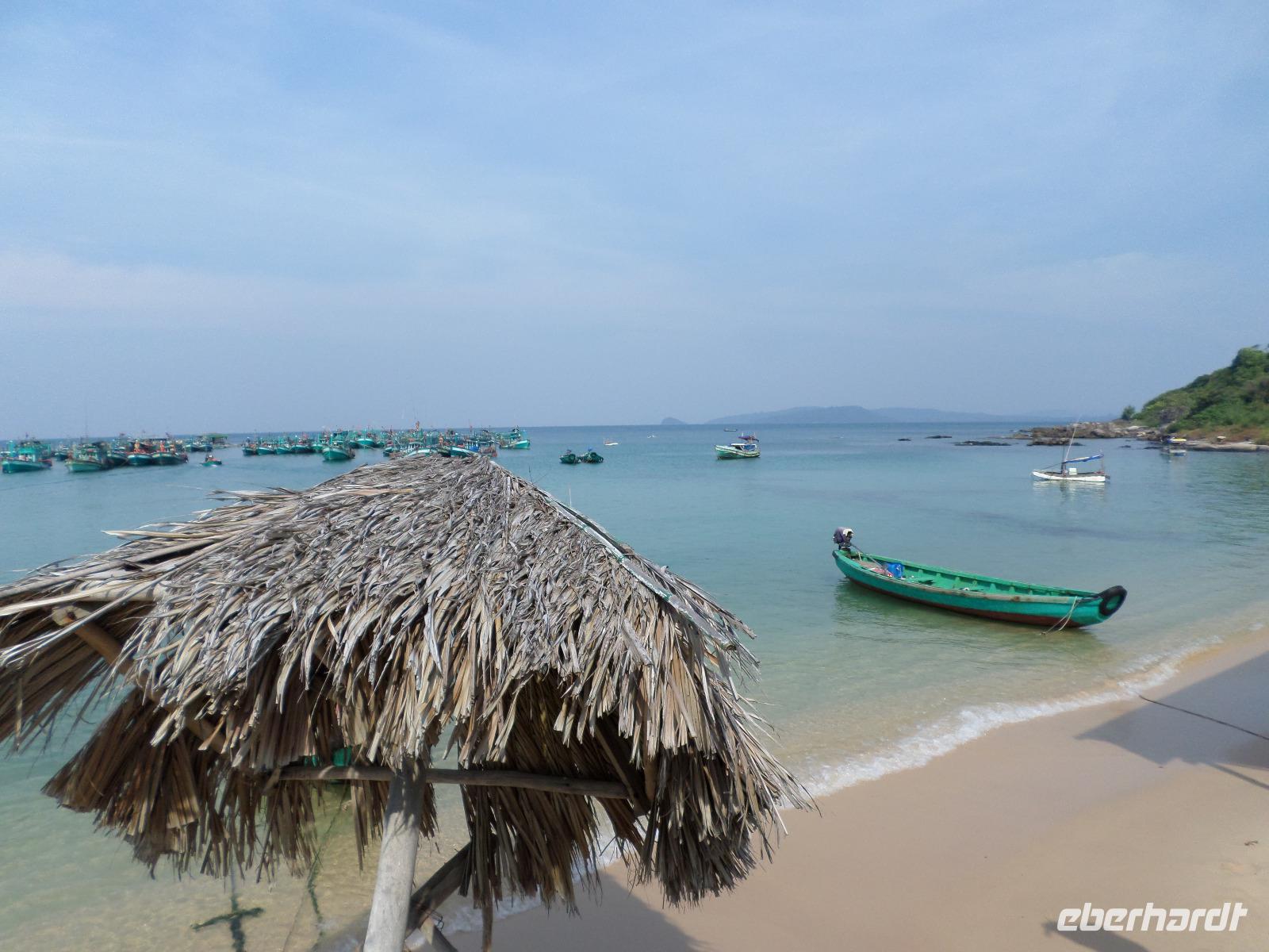 04.02.2016: Insel Phú Quoc - Strand im Norden der Insel (Cape Ganh Dau mit Blick auf das Festland von Kambodscha)