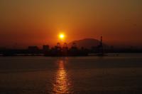 Penang Einlaufen in den Hafen Sonnenaufgang