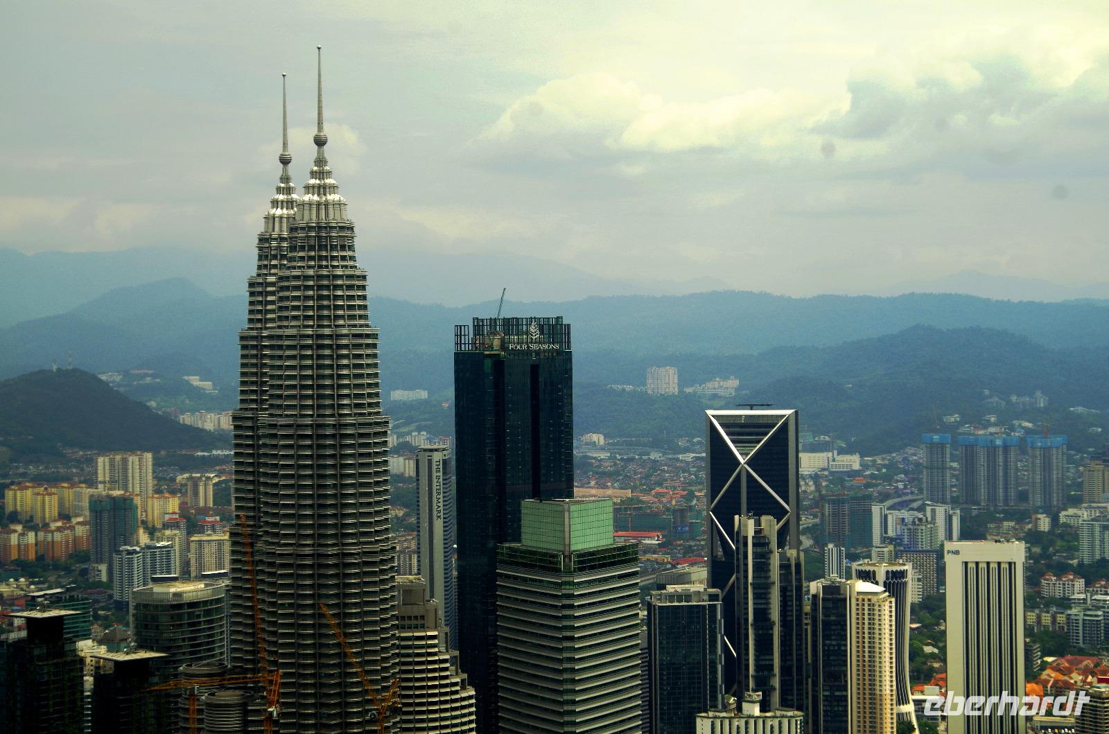 Ausflug Kuala Lumpur - Blick vom Turm